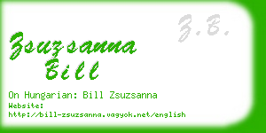 zsuzsanna bill business card